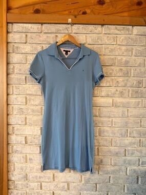 Tommy Hilfiger Light Blue Polo Midi Dress